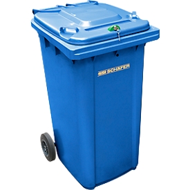 Afvalbak voor vertrouwelijke documenten GMT, 240 l, blauw
