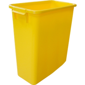 Afvalbak zonder deksel, 60 liter, geel