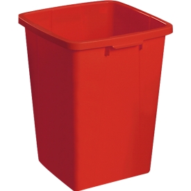Afvalbak zonder deksel, 90 liter, rood