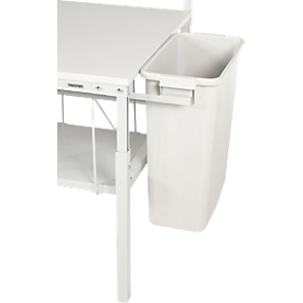 Afvalbakken serie TPB, voor inpaktafels serie TPB, Inhoud 60 l, met stalenhouder