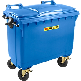 Afvalcontainer MGB 660 FD, kunststof, 660 l, blauw