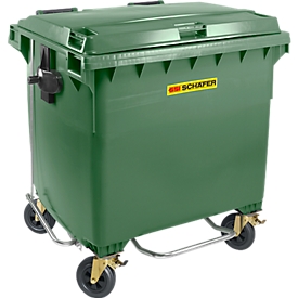 Afvalcontainer MGB 660 FDP, kunststof, 660 l, groen