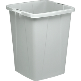 Afvalverzamelbak voor recycleerbaar afval Durabin® 90 L - grijs zonder deksel