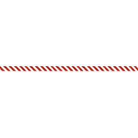 Afzetlint, polyetheen folie, 100 m x 80 mm, rood/wit gearceerd, 1 rol