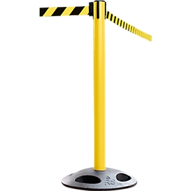 Afzetpaal RS-Guidesystems GLA 25, geel, trekband 50 mm, zwart/geel, 2 stuks