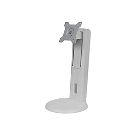 AG Neovo ES-02 - Aufstellung - für Flachbildschirm - ergonomisch - Kunststoff, Stahl - weiß - Bildschirmgröße: 38.1-61 cm (15"-24")