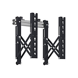 AG Neovo VWM-02 - Montagekomponente (2 Montagearme) - für Videoleinwand - Stahl - Schwarz - Bildschirmgröße: 107-165 cm (42"-65")