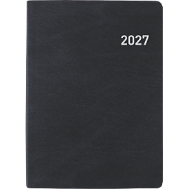 Agenda de poche Succes Memento, format 10,1 x 14,2 cm, 3½ jours par page, couverture en similicuir, certifié FSC, noir