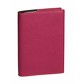 Agenda Succes 2027, 10x15 cm, similicuir framboise, papier Clairefontaine, semainier, certifié PEFC 70