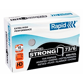 Agrafes Rapid SuperStrong 73/6, attache jusqu'à 15 feuilles, 5000 p.
