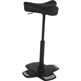 Aide à la station debout Topstar Sitness Falcon, mobile de tous les côtés, siège réglable en hauteur, noir