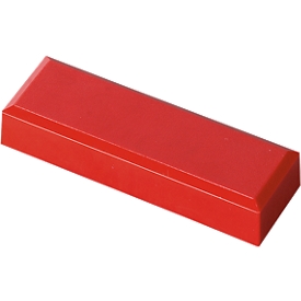 Aimants rectangulaires MAUL, 53 x 18 x 10 mm, 20 p., rouge