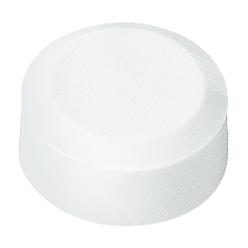 Aimants ronds MAUL, plastique et métal, structure fine, force d'adhérence 170 g, Ø 15 x 7,5 mm, blanc, 20 p.