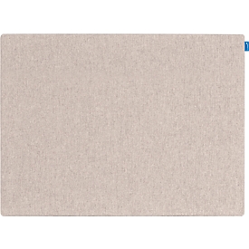 Akoestisch prikbord omhoog, absorptieklasse C, dikte 24 mm, textiel &amp; recyclage PET, beige, B 500 x H 750 mm