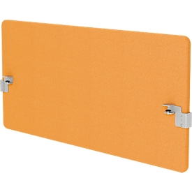 Akoestische scheidingswand achteraan incl. adapter, 30 mm dik, B 800 x H 600 mm, geel