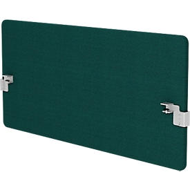 Akoestische scheidingswand achtertafel incl. adapter, 30 mm dik, B 800 x H 600 mm, groen