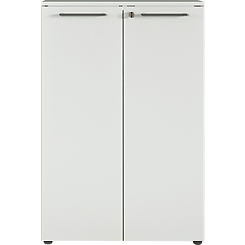 Aktenschrank Agenda, 3 OH, abschließbar, H 1200 x B 800 x T 400 mm, lichtgrau