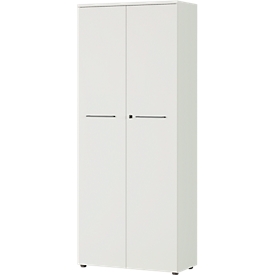 Aktenschrank Agenda, 5 OH, abschließbar, H 1970 x B 800 x T 400 mm, lichtgrau