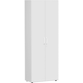 Aktenschrank ALICANTE, 6 Ordnerhöhen, 5 Böden, abschließbar, B 800 x T 400 x H 2160 mm, lichtgrau