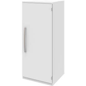 Aktenschrank BARI, 3 OH, 2 Böden, Türanschlag rechts, B 427 x T 430 x H 1117 mm, weiss