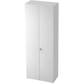 Aktenschrank TOPAS LINE, 6 Ordnerhöhen, B 800 mm, weiß/weiß