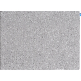 Akustik-Pinboard Board Up, Absorptionsklasse C, Stärke 24 mm, Textil & Recycling-PET, grau, B 500 x H 750 mm