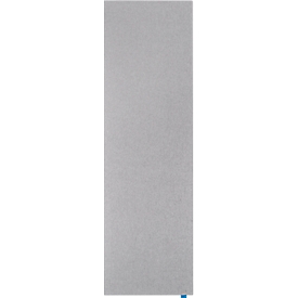 Akustik-Pinboard Wall Up, Absorptionsklasse B, Stärke 20 mm, Textil & Recycling-PET, grau, B 595 x H 2000 mm