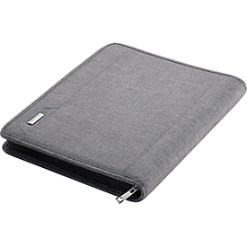 Alassio organisatiemap Lazio, A4, polyester, met gestoffeerd tabletvak, grijs