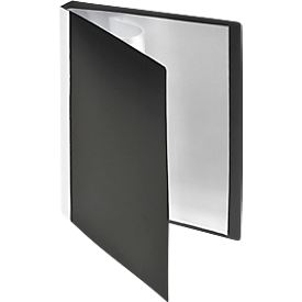 Album de présentation FoldeSys – PP – format A5 - 20 pochettes transparentes, - noir