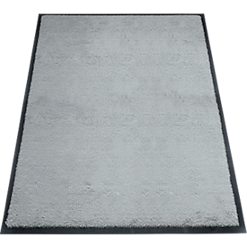 alfombra de retención de suciedad miltex Eazycare Style, angular, antiestática, resistente a los rayos UV, lavable, nylon de alta torsión y caucho niltril, 800 x 1200 mm, gris tráfico