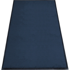 alfombra de retención de suciedad miltex Eazycare Style, angular, antiestática, resistente a los rayos UV, lavable, nylon de alta torsión y goma Niltril, 850 x 1500 mm, azul acero