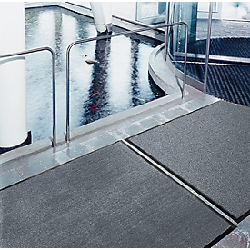 Alfombra Eazycare Aqua para atrapar la suciedad, 600 x 900 mm, gris