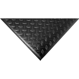 Alfombrilla antifatiga Orthomat® Diamond, negro, 600 x 900 mm