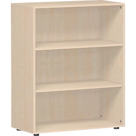 ALICANTE boekenkast, 3 OH, 2 legborden, B 800 x D 400 x H 1104 mm, ahorndecor