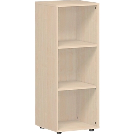 ALICANTE boekenkast, 3 OH, 2 legborden, spaanplaat, B 400 x D 400 x H 1104 mm, ahorndecor