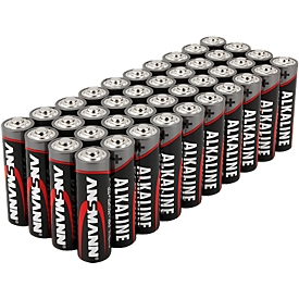 Alkaline batterijen Ansmann, micro AAA, levensduur 7 jaar, 40 stuks