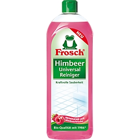 Allesreiniger Frosch, voor vloeren en oppervlakken, met frambozenparfum, fles van gerecycleerd plastic, 750 ml