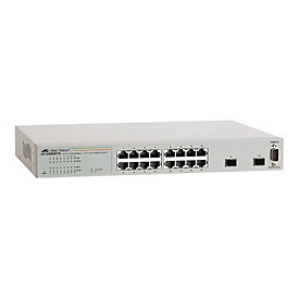Allied Telesis 16 port Gigabit WebSmart Switch - Managed - Rack-Einbau