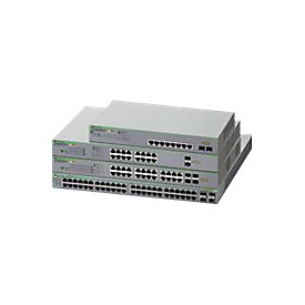 Allied Telesis AT GS950/18PS V2 - Switch - Smart - 16 x 10/100/1000 (PoE+) + 2 x 1000Base-X - Desktop, an Rack montierbar, wandmontierbar - PoE+ (185 W)