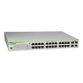 Allied Telesis AT GS950/24 WebSmart Switch - Switch - managed - 24 x 10/100/1000 + 4 x Kombi-SFP - Desktop, an Rack montierbar, wandmontierbar