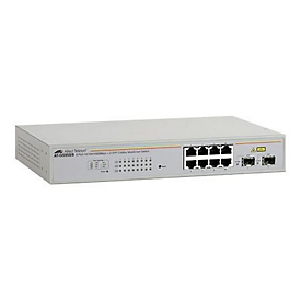 Allied Telesis AT GS950/8 WebSmart Switch - Switch - managed - 8 x 10/100/1000 + 2 x Shared SFP - Desktop