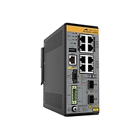 Allied Telesis AT IE220-10GHX - Switch - L2+ - managed - 8 x 10/100/1000Base-T + 2 x 1 Gigabit/10 Gigabit SFP+ (Uplink) - an DIN-Schiene montierbar, wandmontierbar