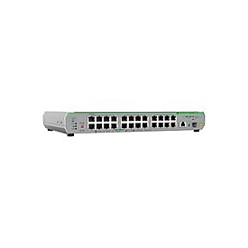 Allied Telesis CentreCOM AT-GS910/26XST - Switch - unmanaged - 24 x 10/100/1000 + 1 x 100/1000/2,5 G/5 G/10 G (Uplink) + 1 x 1 Gigabit/10 Gigabit SFP+ (Uplink) - an Rack montierbar