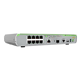 Allied Telesis CentreCOM AT-GS970EMX/10 - Switch - L3 Lite - managed - 8 x 10/100/1000 + 1 x 1/2.5/5/10GBase-T + 1 x 1 Gigabit / 10 Gigabit SFP+ - Desktop, an Rack montierbar