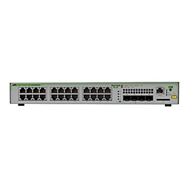 Allied Telesis CentreCOM AT-GS970M/28PS - Switch - L3 - managed - 24 x 10/100/1000 (PoE+) + 4 x SFP (mini-GBIC) (Uplink) - Desktop