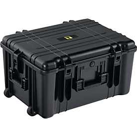 ALLIT Kunststoffkoffer DinoPlus, L 495 x B 665 x H 340 mm, ABS schwarz, IP67, 73 l, Teleskopgriff und Rollen