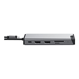 ALOGIC DV3 - Mini-Dock - USB-C - 2 x HDMI, VGA - 1GbE