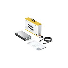 ALOGIC DV4 - Dockingstation - für Laptop - USB-C / USB-A - 3 x HDMI, DP - 1GbE