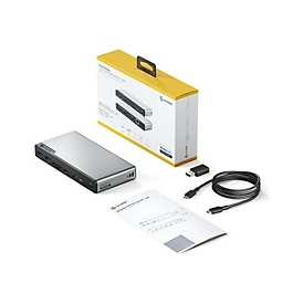 ALOGIC DV4 - Dockingstation - für Laptop - USB-C / USB-A - 3 x HDMI, DP - 1GbE