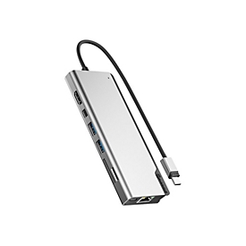 ALOGIC USB-C Ultra Dock PLUS Gen 2 with Power Delivery - Dockingstation - USB-C / Thunderbolt 3 - HDMI, Mini DP - 1GbE